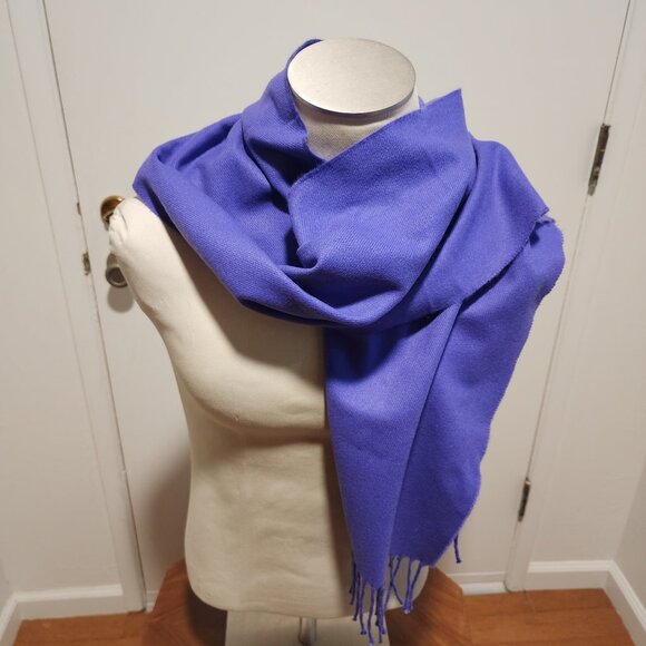 Violet 100% Cashmere Scarf - Picture 4 of 7